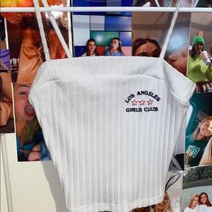 los angeles girls club tank top small
